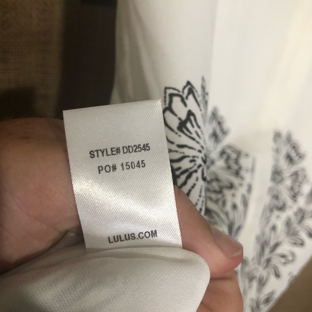 Lulu’s SZ S White Floral Print Riverside Dress - Picture 8 of 8